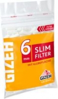 Gizeh Slim Filter (mit Klebeflche) 6mm - 120 Stck